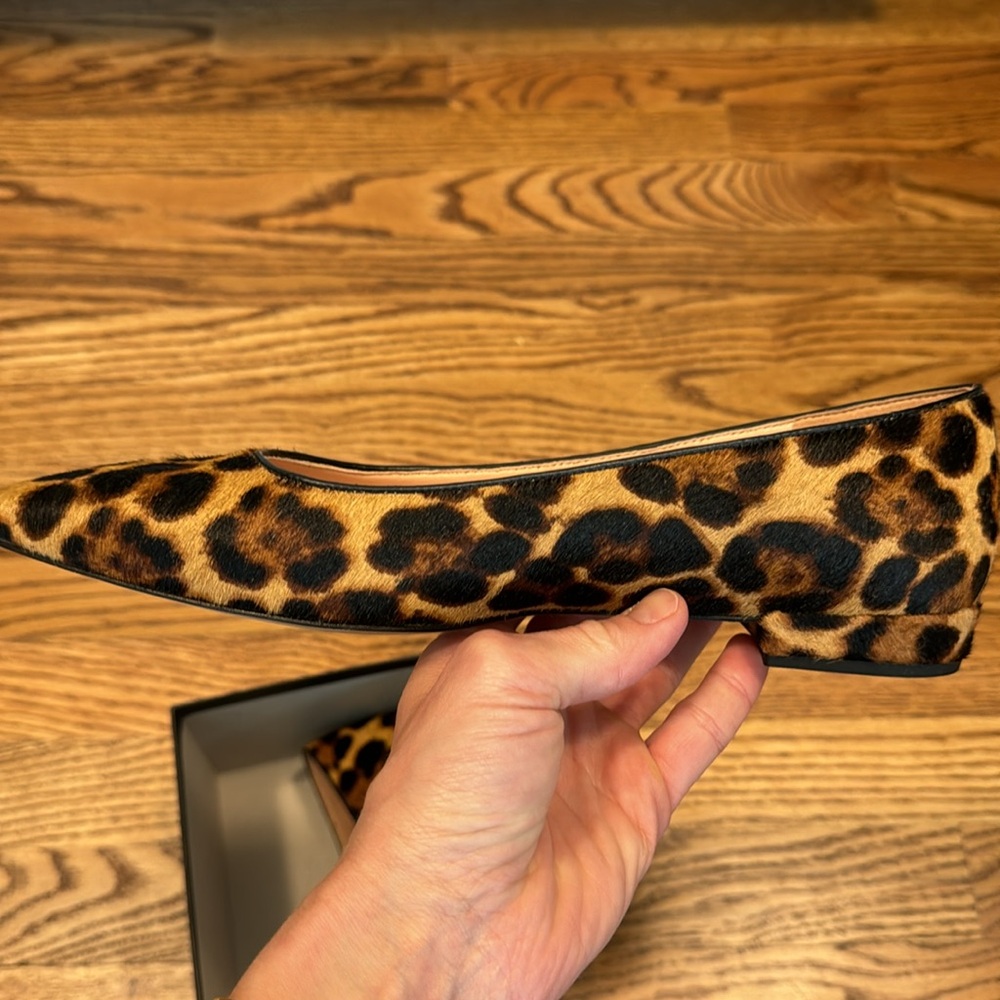 NIB jcrew calf hair flats